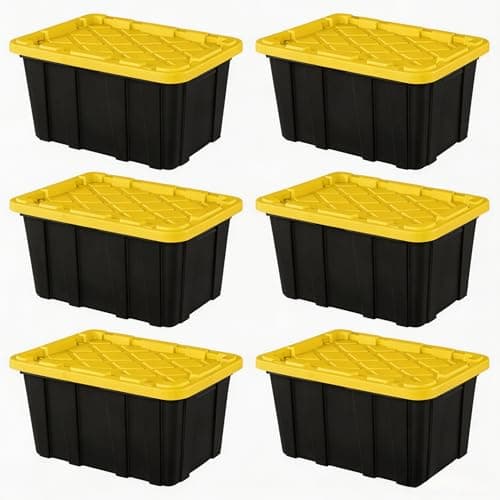 CNEIESD 27 Gallon Storage Tote (6-Pack)