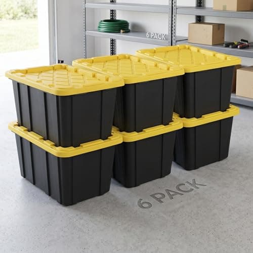 CLMSTE 27 Gallon Storage Bin (6-Pack)