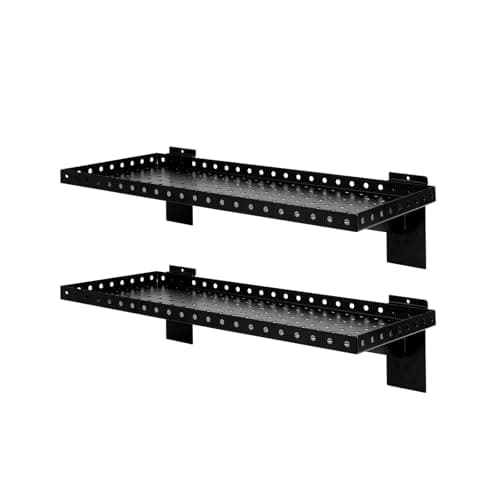 SINCHEEWAY 24" Slatwall Shelves, 2-Pack