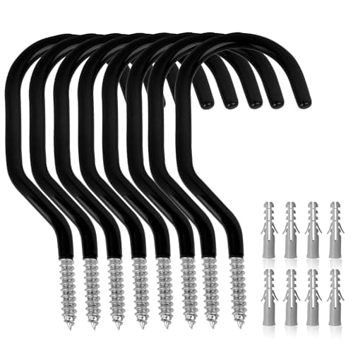 GURADESIGN Screw-In Storage Hooks (8-Pack)