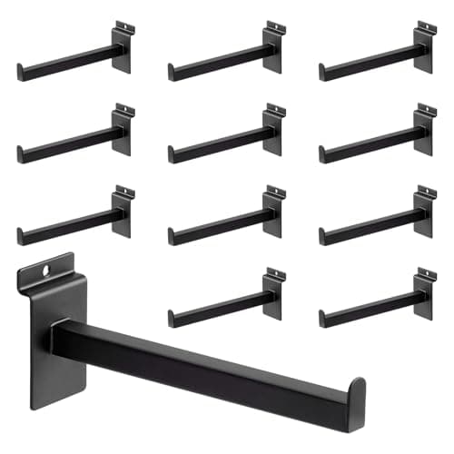WETOECOTEC 8" Slatwall Shelf Bracket, 12-Pack