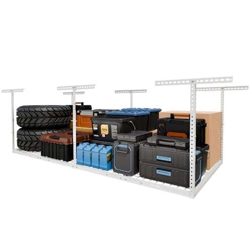FLEXIMOUNTS 4x8 Overhead Garage Storage Rack