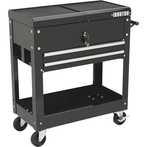 Ironton 28" 2-Drawer Rolling Tool Cart