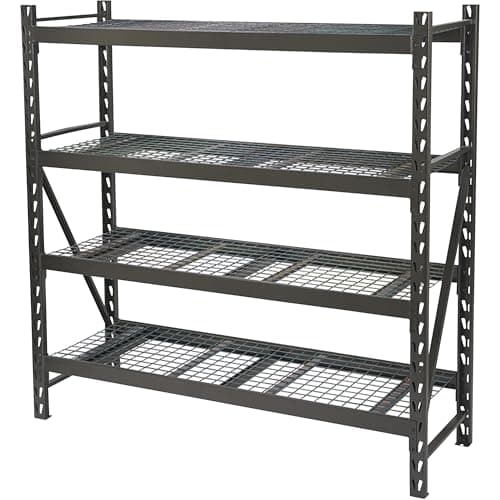 Ironton 77" 4-Tier Industrial Steel Shelving Unit