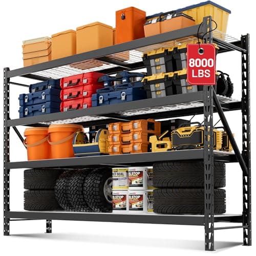 WORKPRO 77" Welded Steel Garage Shelving Rack